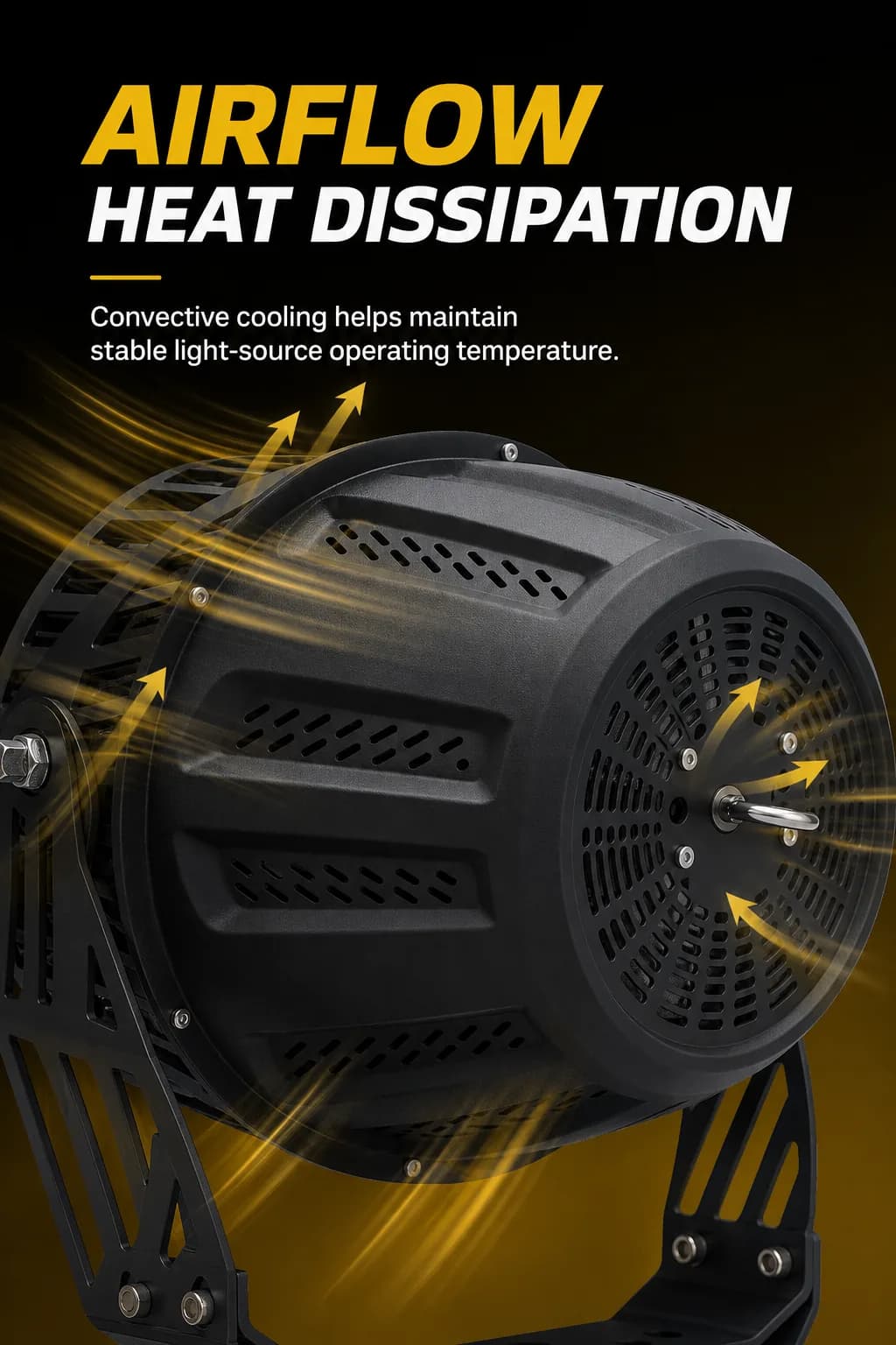 Court light airflow heat-dissipation board