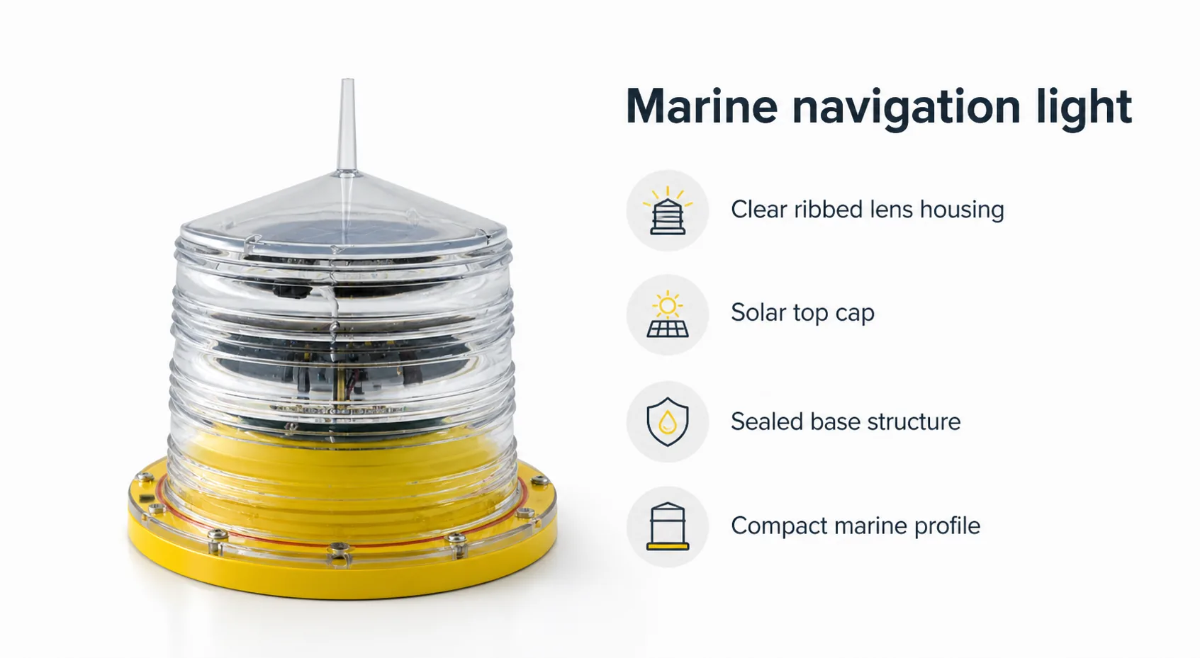 Build board for the marine navigation light