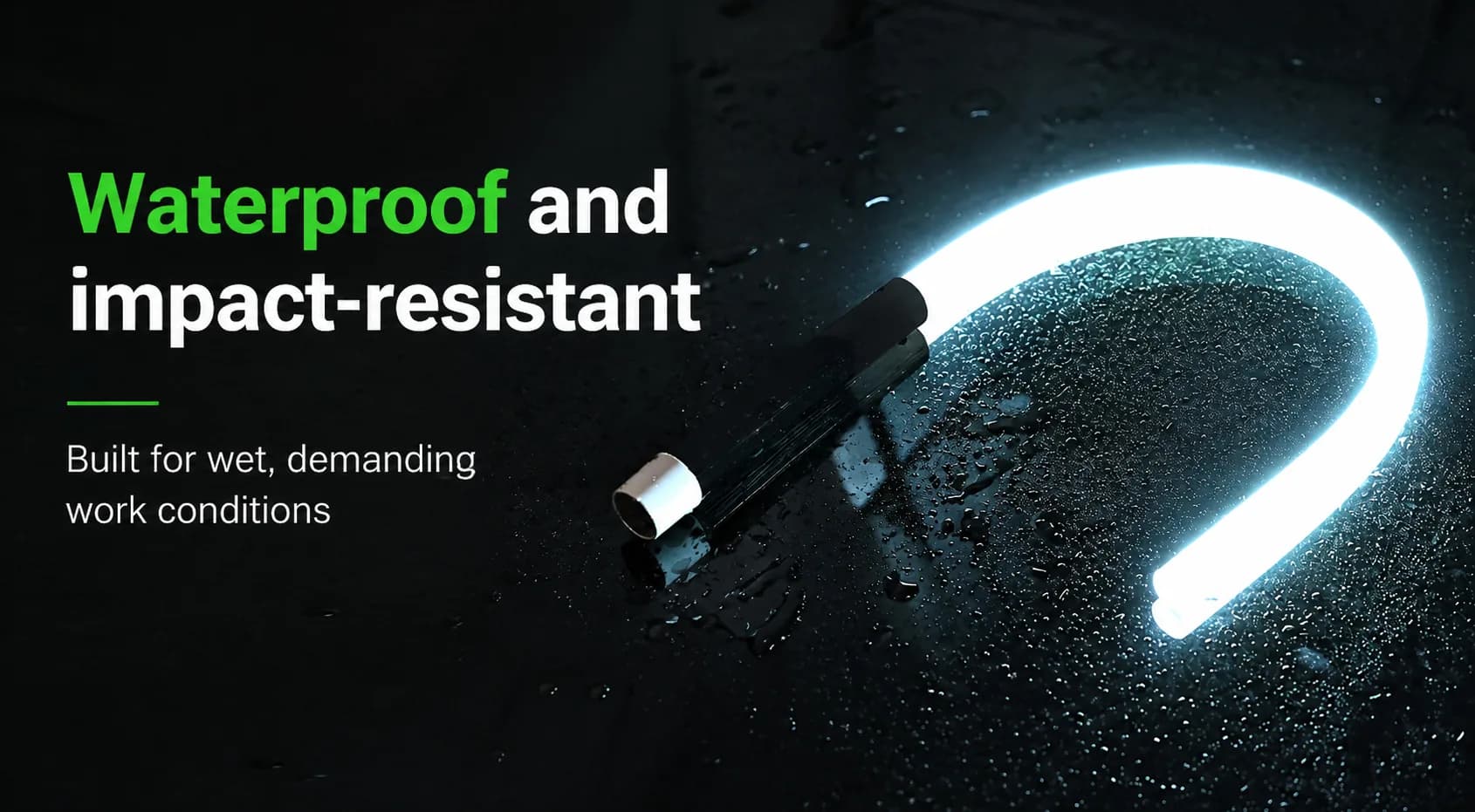 Silicone LED lamp durability board with waterproof and impact-resistant positioning