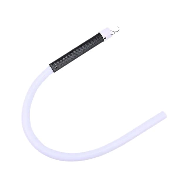 Silicone LED lamp with flexible illuminated body and black handle