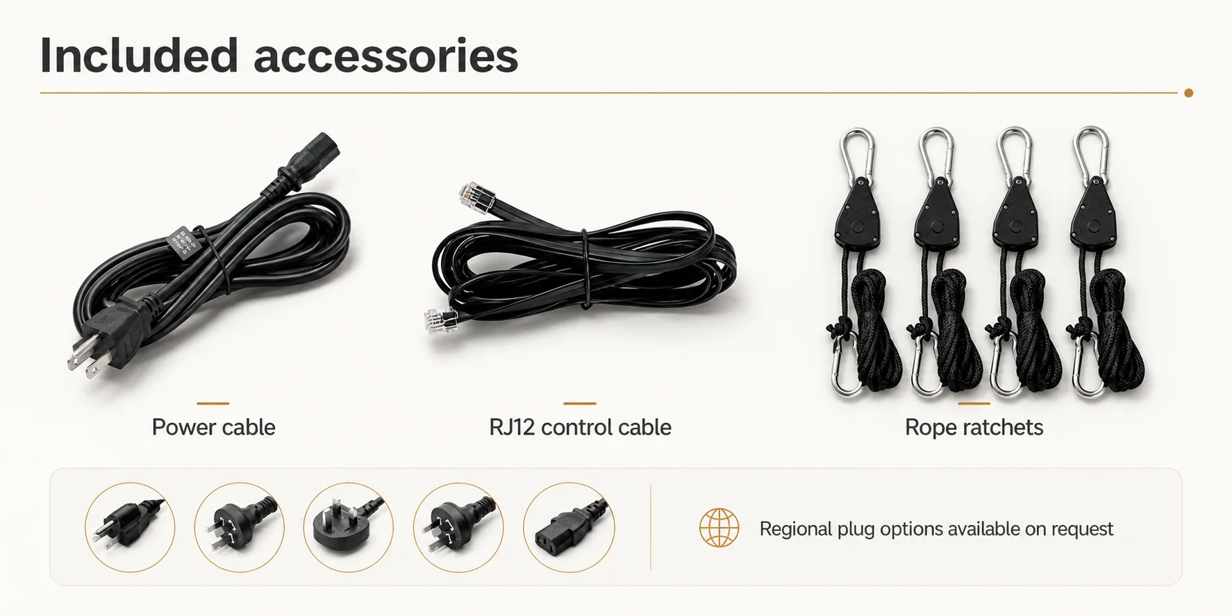 Accessory board for the grow light bars