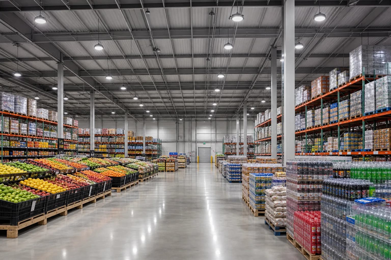 Industrial lighting installation