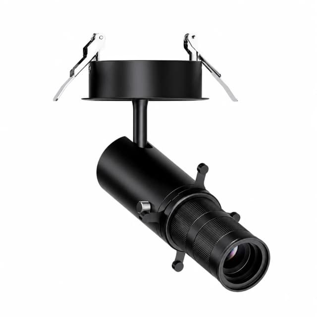 Museum cut-off spotlight on a pure white background