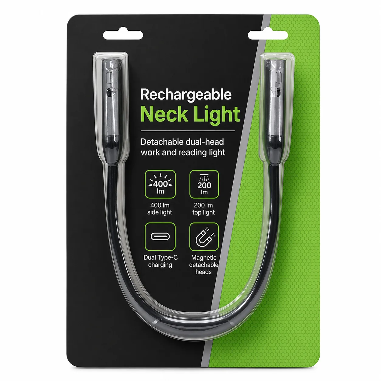 Portable lighting product packaging for private-label customization