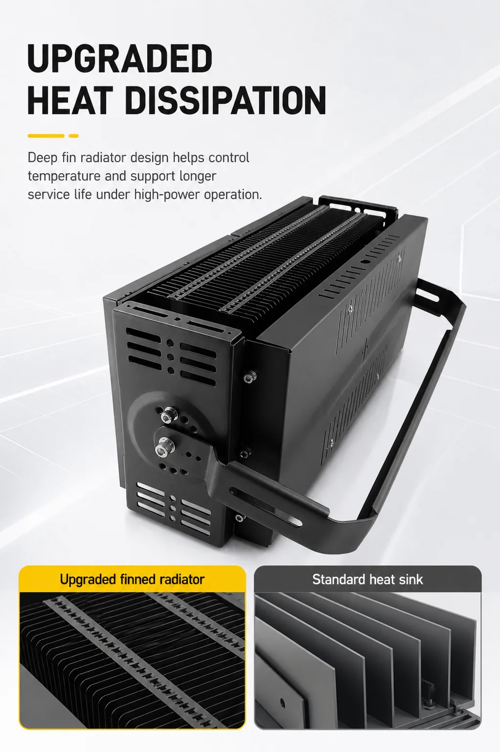 Upgraded heat dissipation board for the stadium light